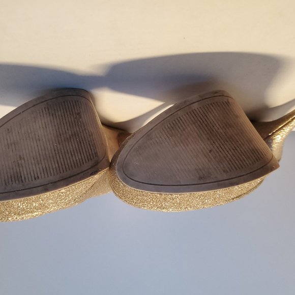 Gold Glitter Heels - Picture 4 of 8